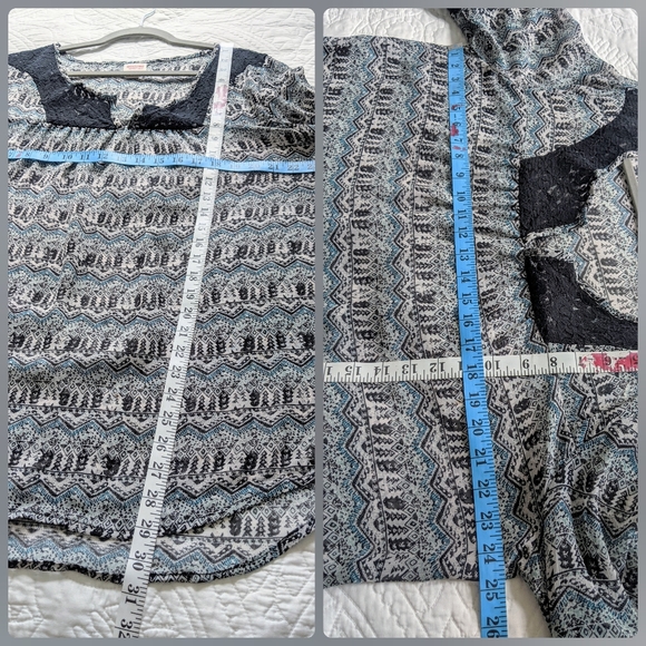 Mossimo | Printed 3/4 Sleeve Blouse | XXL - Picture 2 of 3